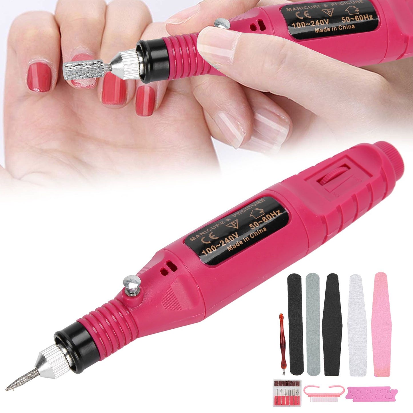 Esmalte de Uñas Profesional Con Lima y Colorante Resistente.